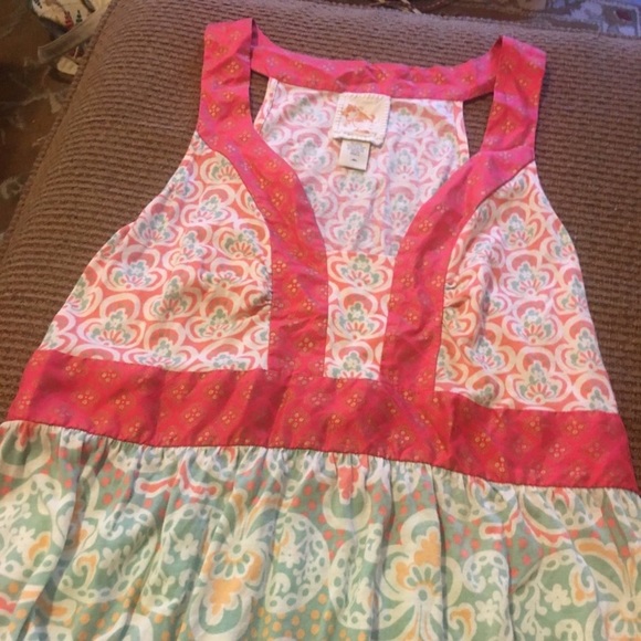 Free People Vintage Boho Paisley Print Flowing Sleeveless Top:M - Picture 3 of 7